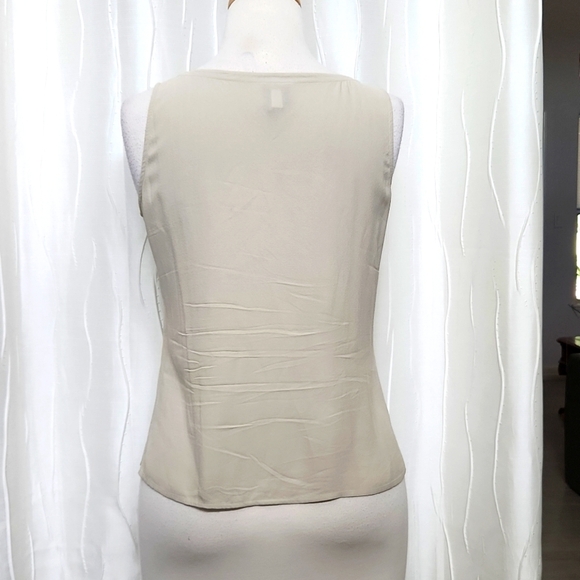 Eileen Fisher Petite 2pc Silk Tank and Linen Jacket - Picture 5 of 8